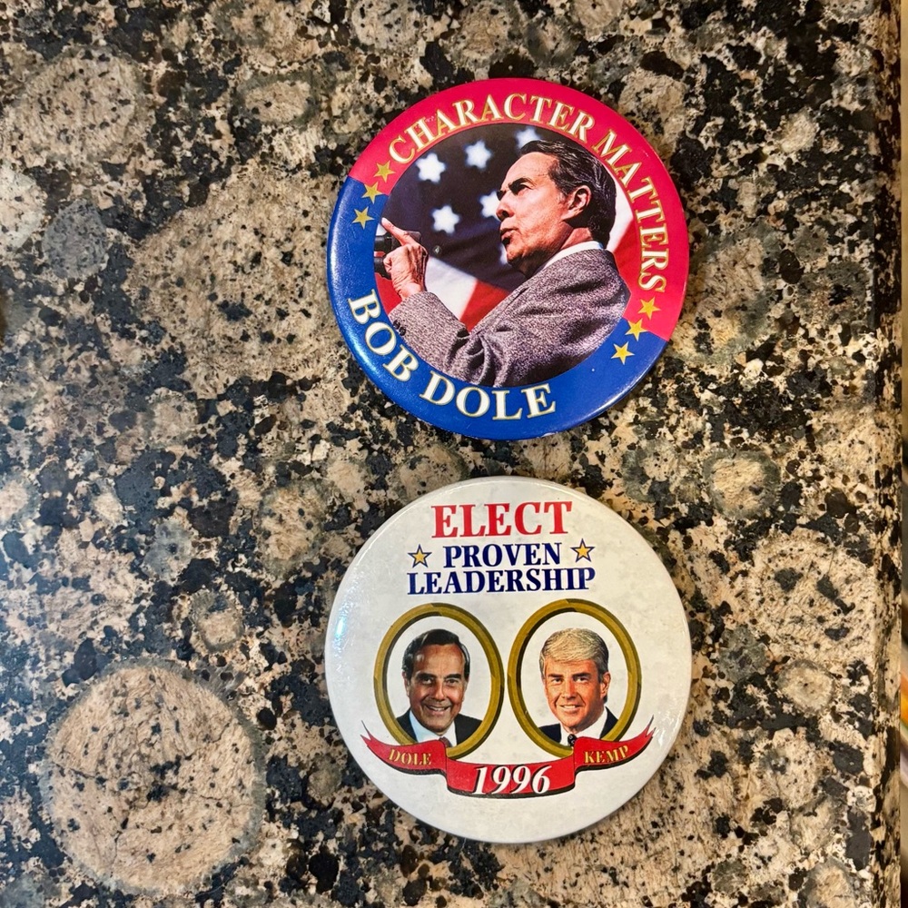 Bob Dole Campaign Button Set